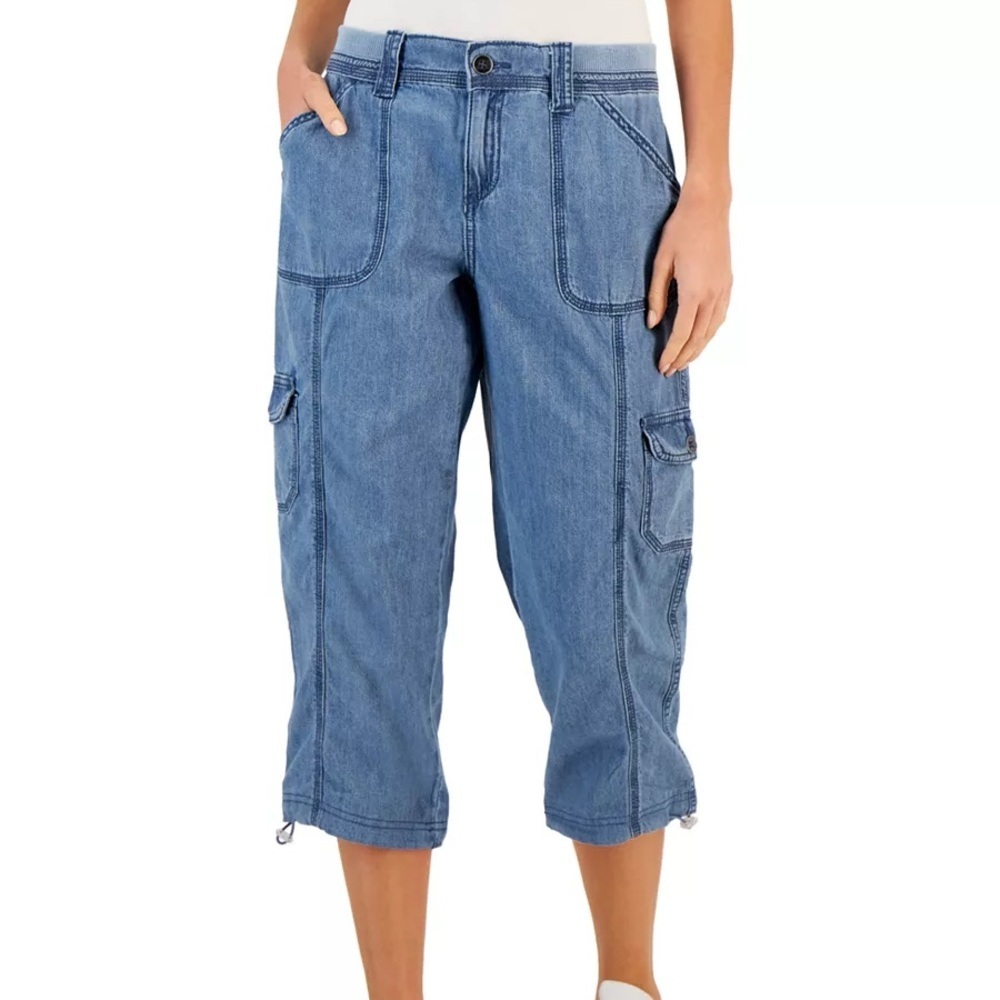 Style & Co. Blue Denim Capris